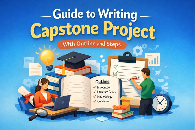 Guide to writing capstone project with outline and steps